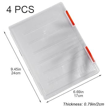 Amazon.co.jp: ファイルケース 4個入 A5 ハンドル付き